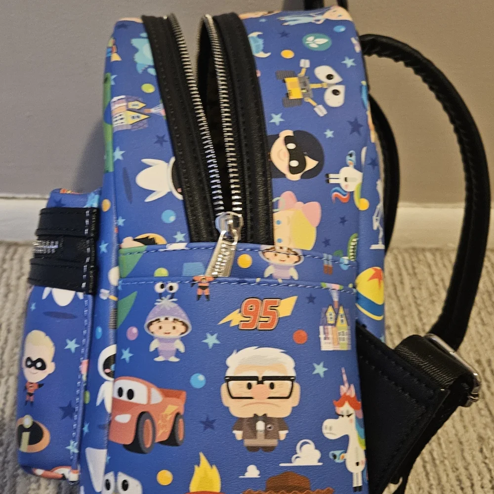 LoungeFly Disney Character Backpack - Blue and Black